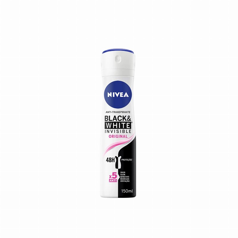 Nivea Invisible For Black & White Desodorizante Spray Original 150 ml