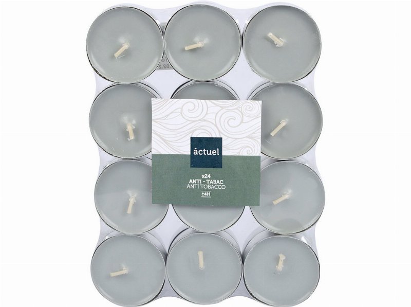 Tealights Actuel Anti Tabaco Pack 24 Unidades