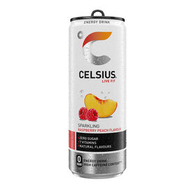 Bebida Energética Em Lata Gaseificada Pêssego E Framboesa Sem Açúcar Celsius 35,5 cl
