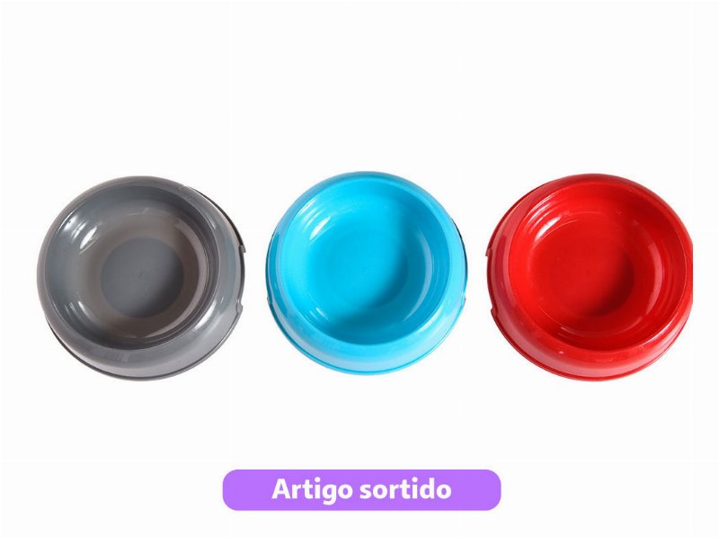 Comedouro Plástico Auchan Ø14Cm Cores Sortidas