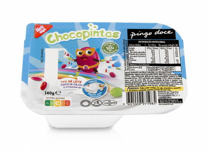 Iogurte Chocopintas Bicompartimentado Pingo Doce 0.14Kg