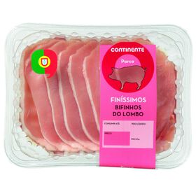 Bifinhos Do Lombo De Porco Finíssimos Continente 250 gr