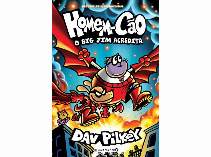 Livro O Homem-Cão 14 - O Big Jim Acredita De Dav Pilkey
