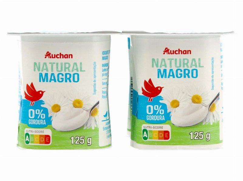 Iogurte Auchan Magro Natural 4X125 g