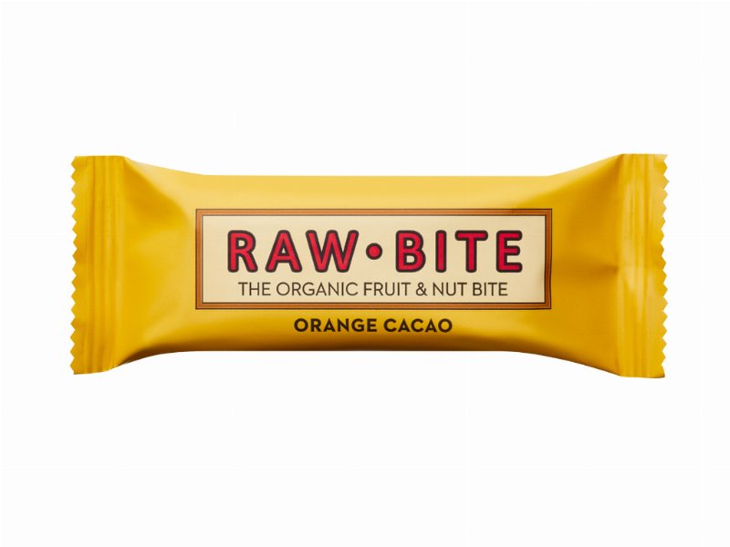 Barras Raw Bite Laranja Cacau Bio 50 g