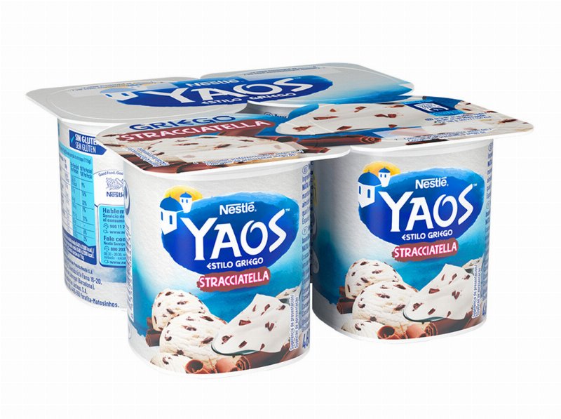 Iogurte Grego Yaos Stracciatella 4X115 g