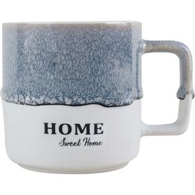 Caneca 300 ml Home Azul E Branca Kasa