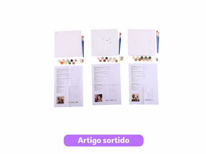 Pintura Por Números Auchan Com Acessórios Modelos Sortidos