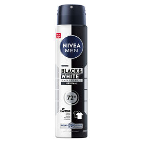 Desodorizante Spray Invisible Black&White Original Nivea Men 250 ml