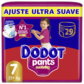 Fraldas Pants Activity Extra +15 kg T7 Dodot 29 Un
