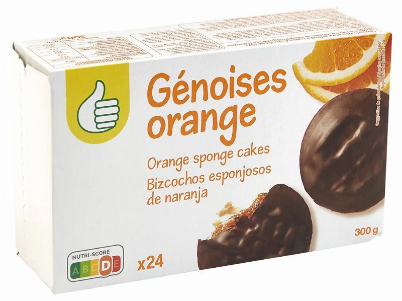 Bolacha Recheada Polegar Laranja Cob.choco.preto 300 g #