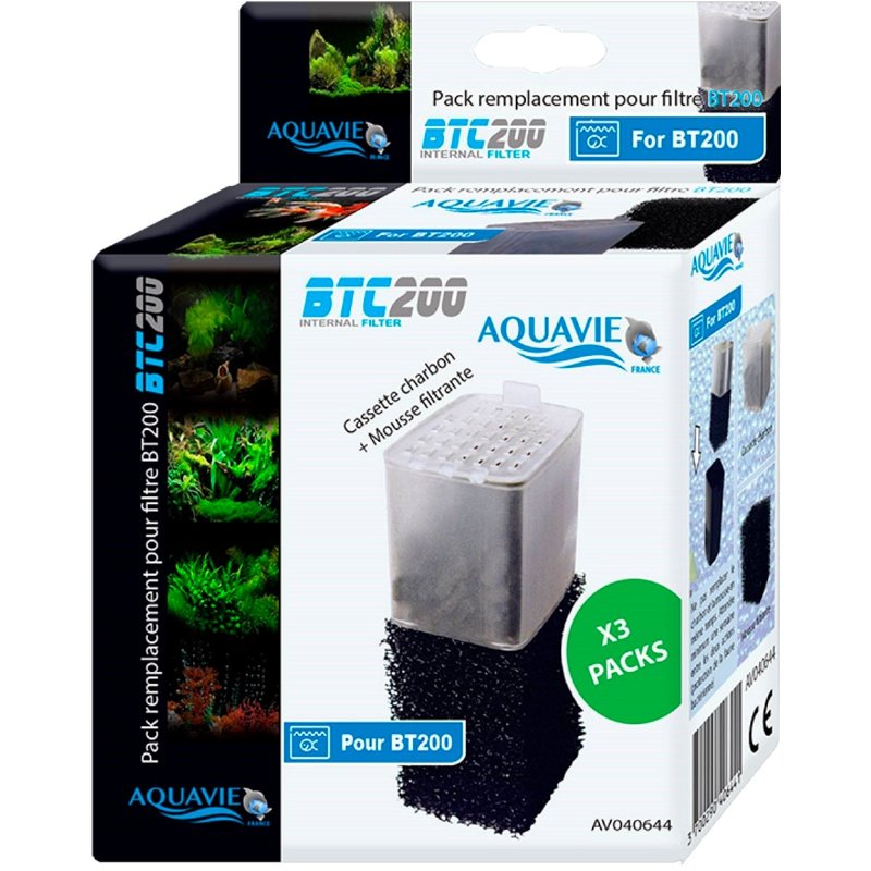 Pack De Filtros Espuma De Carvão Bt 200 3 unidades