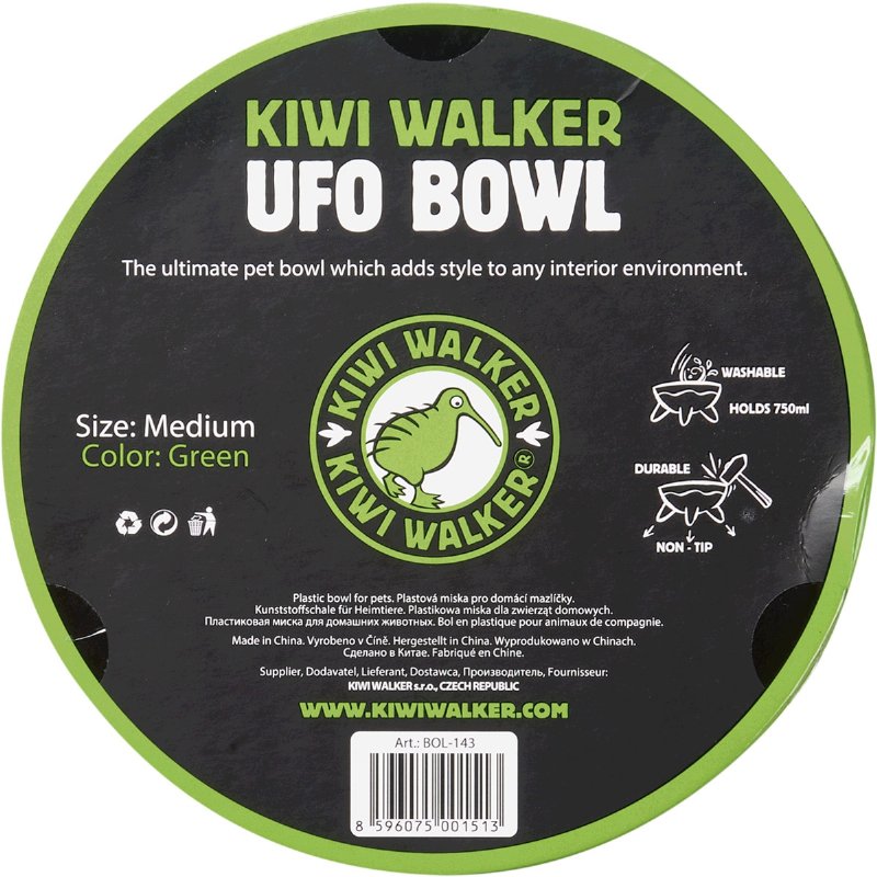 Comedouro Para Cão Cor Verde Tamanho Médio Ufo Bowl 1 unidade