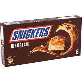 Gelado Caramelo E Manteiga De Amendoim Com Cobertura Chocolate Snickers 270 gr (6 Un)