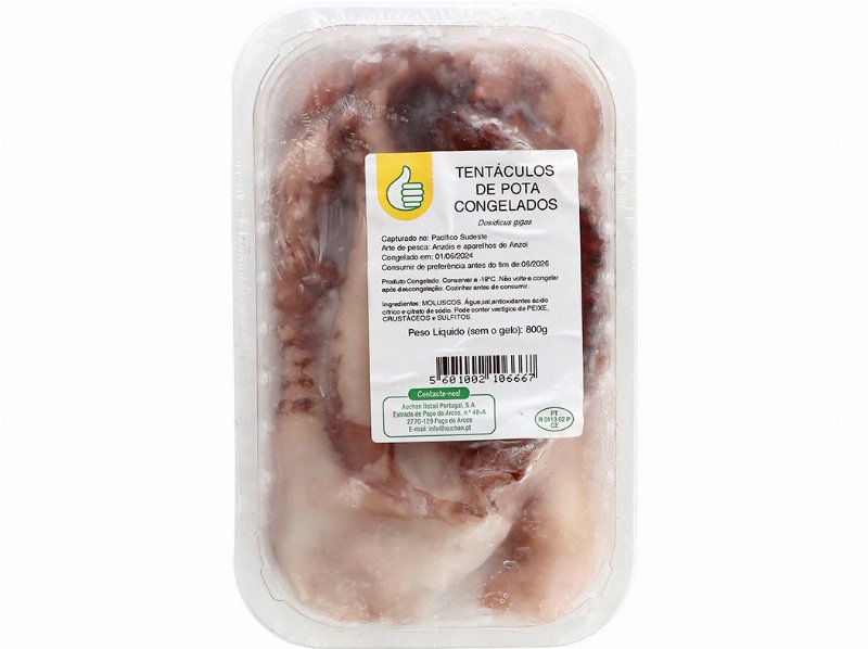 Tentáculos Polegar De Pota Congelado 800 g
