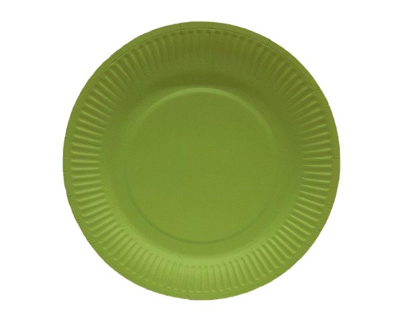 Prato Cartão Actuel Verde 18Cm 10 Unidades