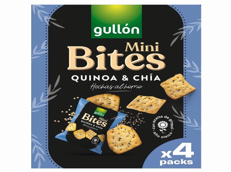 Snack Gullon Mini Bites Quinoa E Chia 160 g