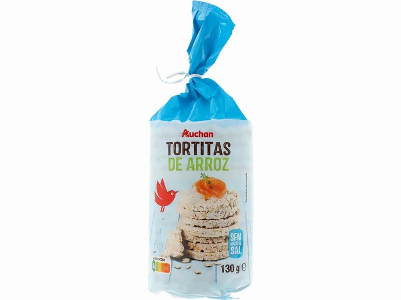 Tortitas Auchan Arroz Sem Sal 130 g