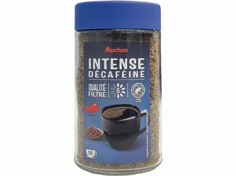 Café Auchan Liofilizado Gold Intenso Descafeinado Intensidade 6 100 g
