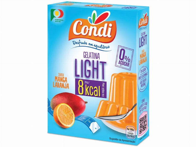 Gelatina Condi Manga Laranja Light 2X15 g