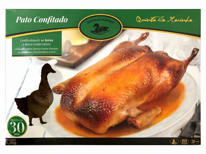 Pato Inteiro Confitado Qtª Marinha 2.2 kg