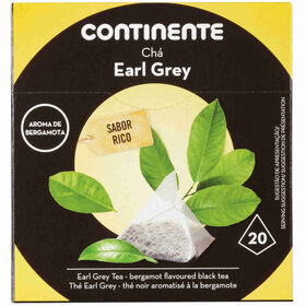 Chá Earl Grey Pyramid Saquetas Continente 20 Un