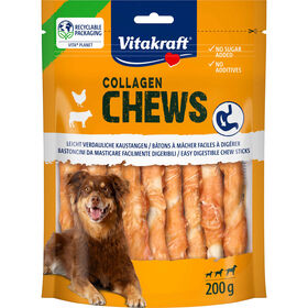 Osso Para Cão Adulto Chews Colagénio Frango Vitakraft 200 g