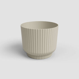 Vaso Redondo Miami Wavy 20 Cm Creme Artevasi