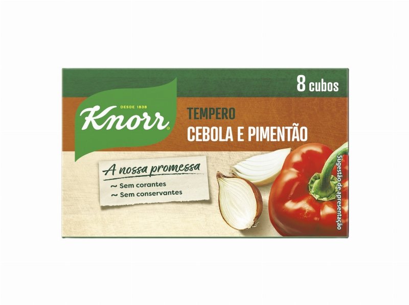 Caldo Legumes Knorr Cebola E Pimentão 8 Cubos 72 g
