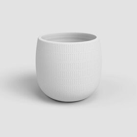 Vaso Redondo Aura 16 Cm Branco Artevasi