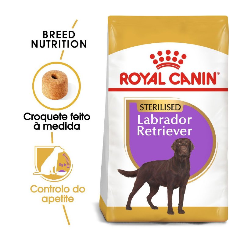 Alimento Seco Para Cão Adulto Esterilizado Labrador Retriever 12 kg