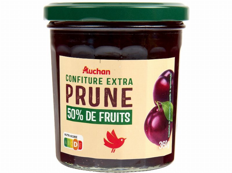 Doce Extra 50% Frutos Auchan Ameixa 360 g