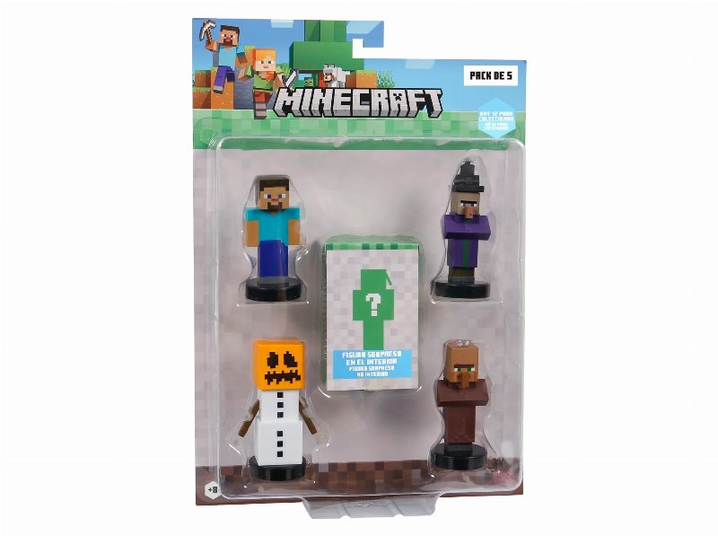 Figura Minecraft Edição Especial Pack 5 Modelos Sortidos