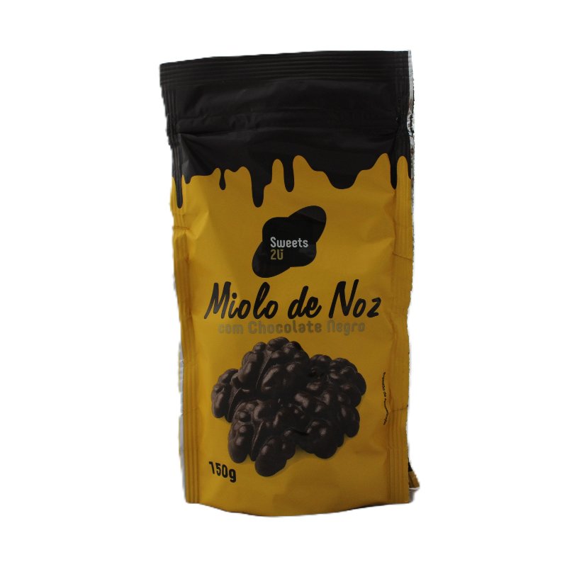 Miolo De Noz Coberto De Chocolate Negro 150 g