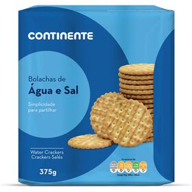 Bolachas De Água E Sal Continente 375 gr (3 Un)