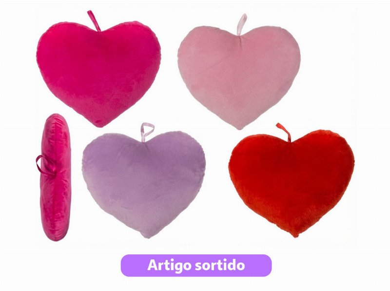 Almofada Coração Do Art 35 Cm Cores Sortidas