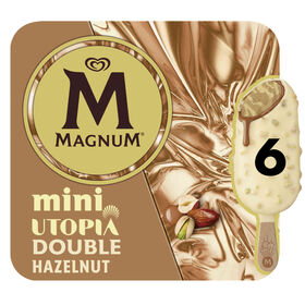 Gelado Mini Utopia Double Avelã Magnum 330 ml (6 Un)