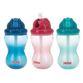 Copo Com Palha 360 ml +12M Flipnslip (Várias Cores) Nuby