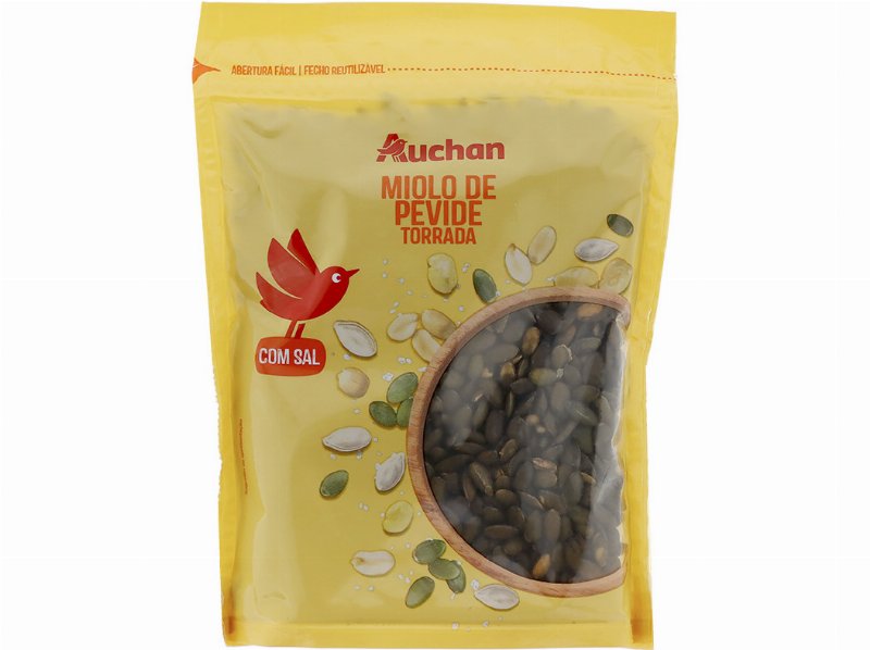 Miolo Pevide Auchan Torrada Com Sal 200 g