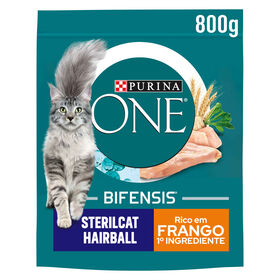 Ração Para Gato Adulto Esterilizado Bolas De Pelo Frango Purina One 800 g