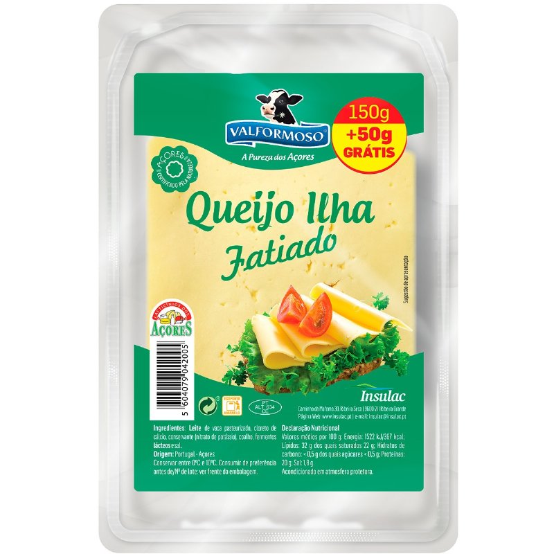 Queijo Da Ilha Fatias 150 g