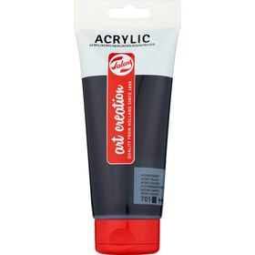 Tinta Acrílica Preto 200 ml Talens