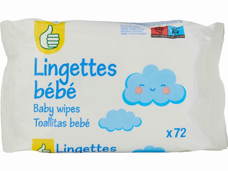 Toalhitas Polegar Bebé 72Un #