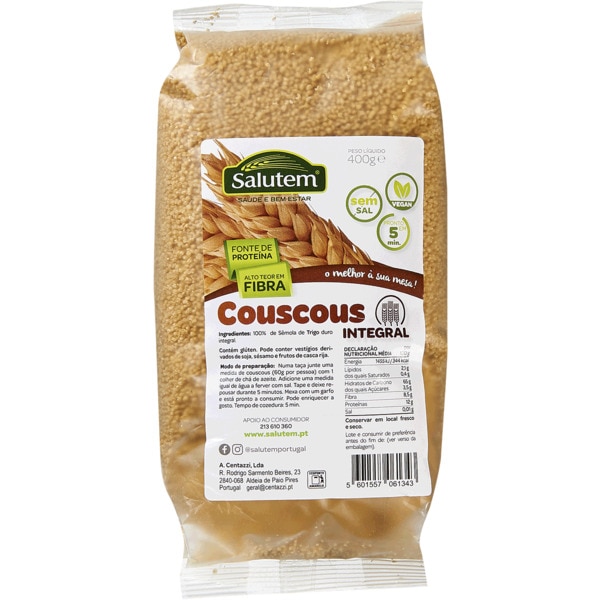 Couscous Integral 400 g Salutem