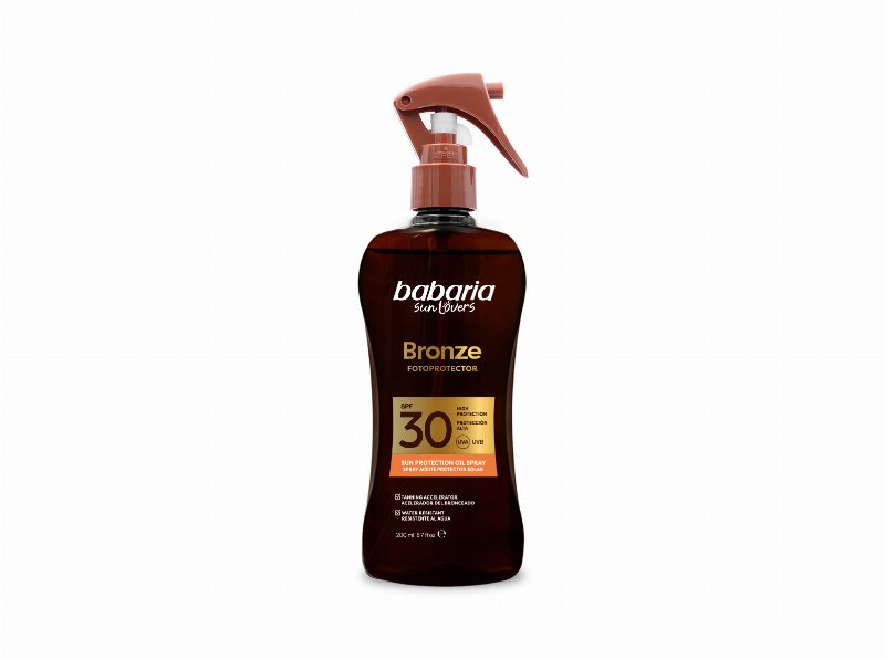 Spray Óleo Solar Babaria Côco Bronze 200 ml