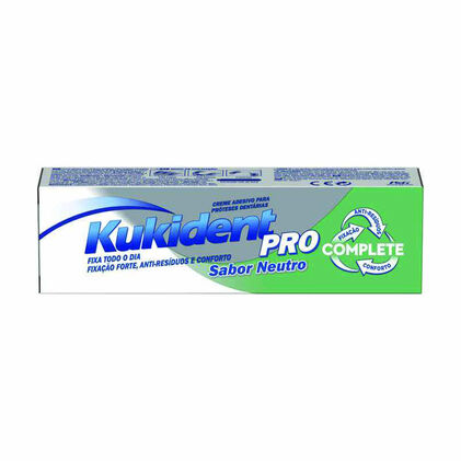 Creme Adesivo Para Próteses Dentárias Sem Sabor Kukident 0.07Kg
