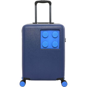 Mala De Cabine 4 Rodas Azul Brick Lego