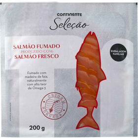 Salmão Fumado Da Noruega Continente Seleção 200 gr