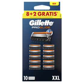 Recarga De Lâminas Proglide Gillette 8 Un + 2 Un Grátis