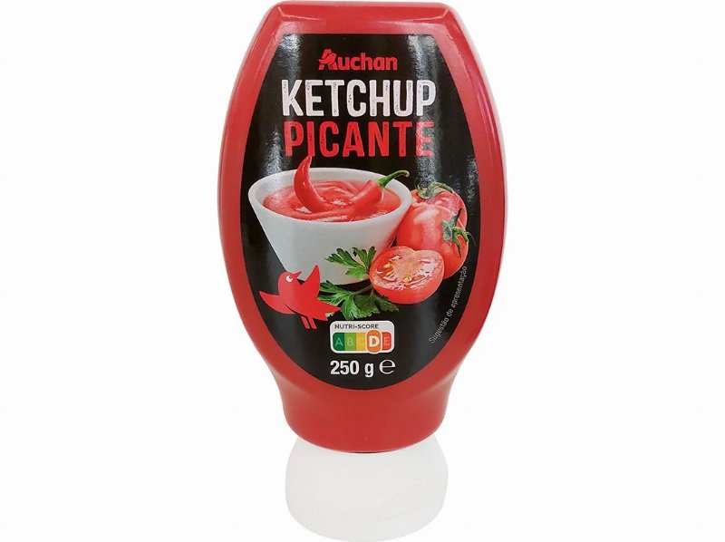 Ketchup Auchan Top Down Picante 250 g